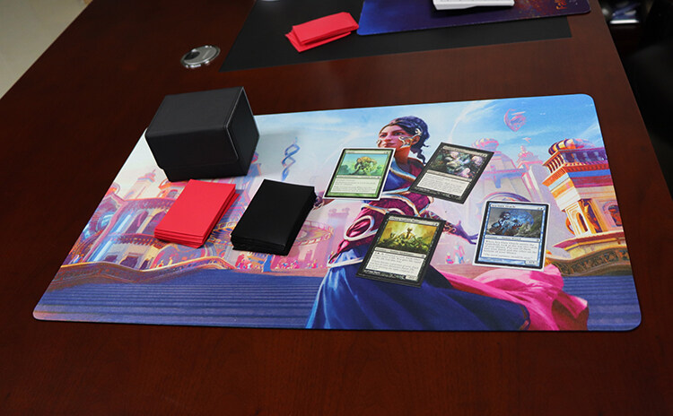 oem brand printing YGO full color board game card game playmat table game mat  