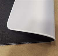 Blank mouse pad with stitched edges for gaming mouse pads