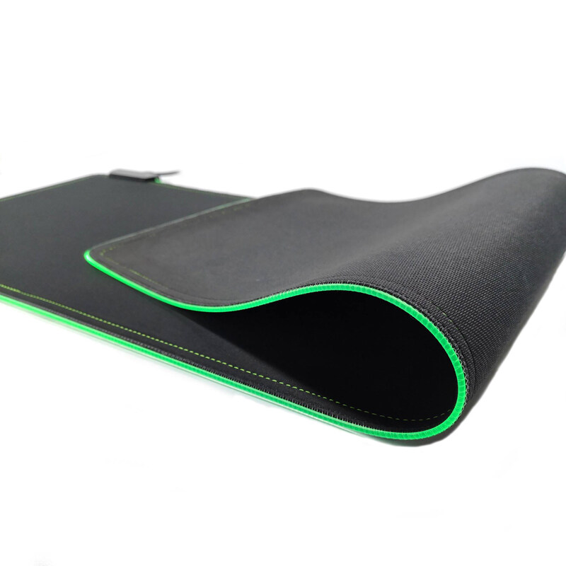 Custom 14 colors USB port LED rubber gaming mouse pad anti slip glow lighting gamer RGB mouse pad