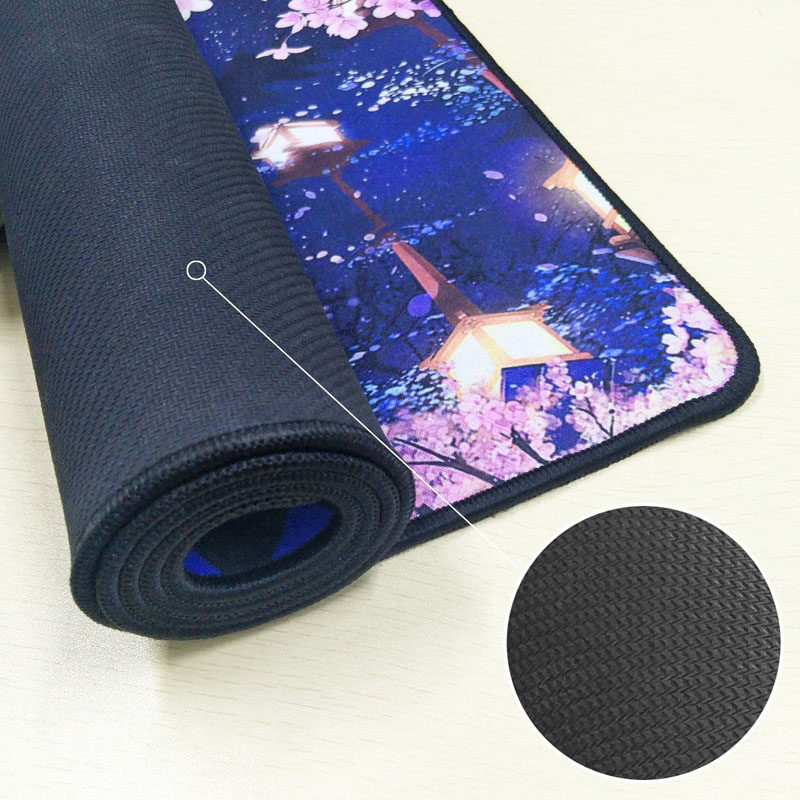 OEM custom full color printing Rubber Non slip gaming Desk pads Gaming Mouse Pad