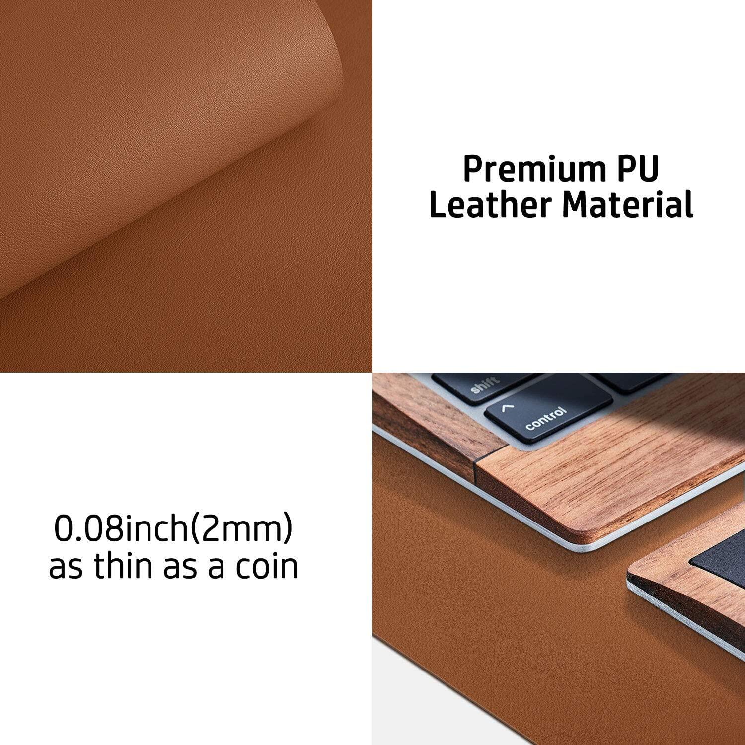 PU leather large size desk protector pad working pad office organizer mouse pad