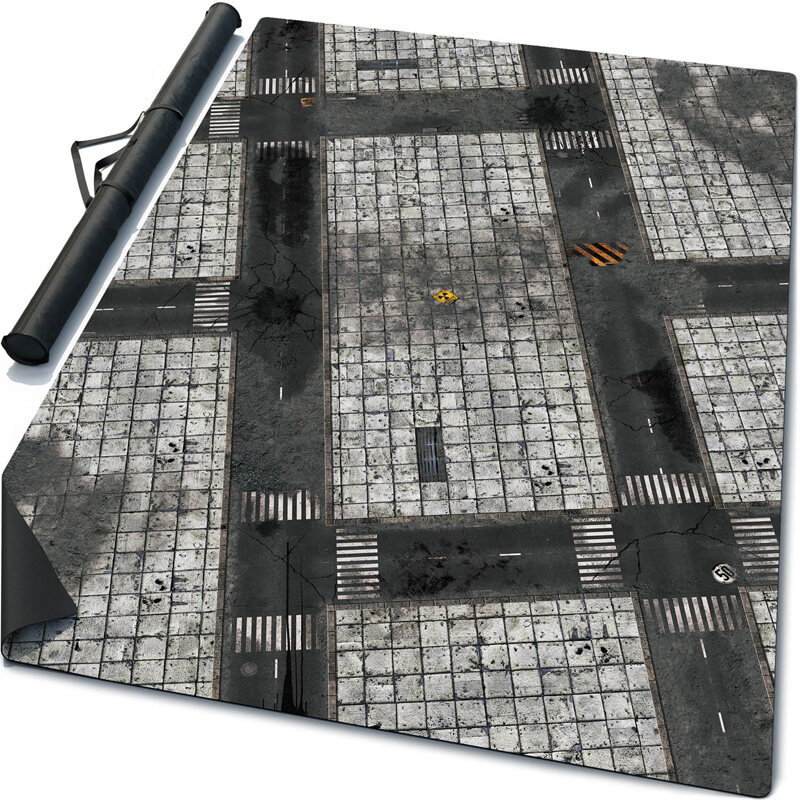 Custom Printed Large Size Tabletop Board Game Mat 3'X3' 4'X4' 4'X6' Rubber Playmat Neoprene Gaming Wargame Battle Mat Factory