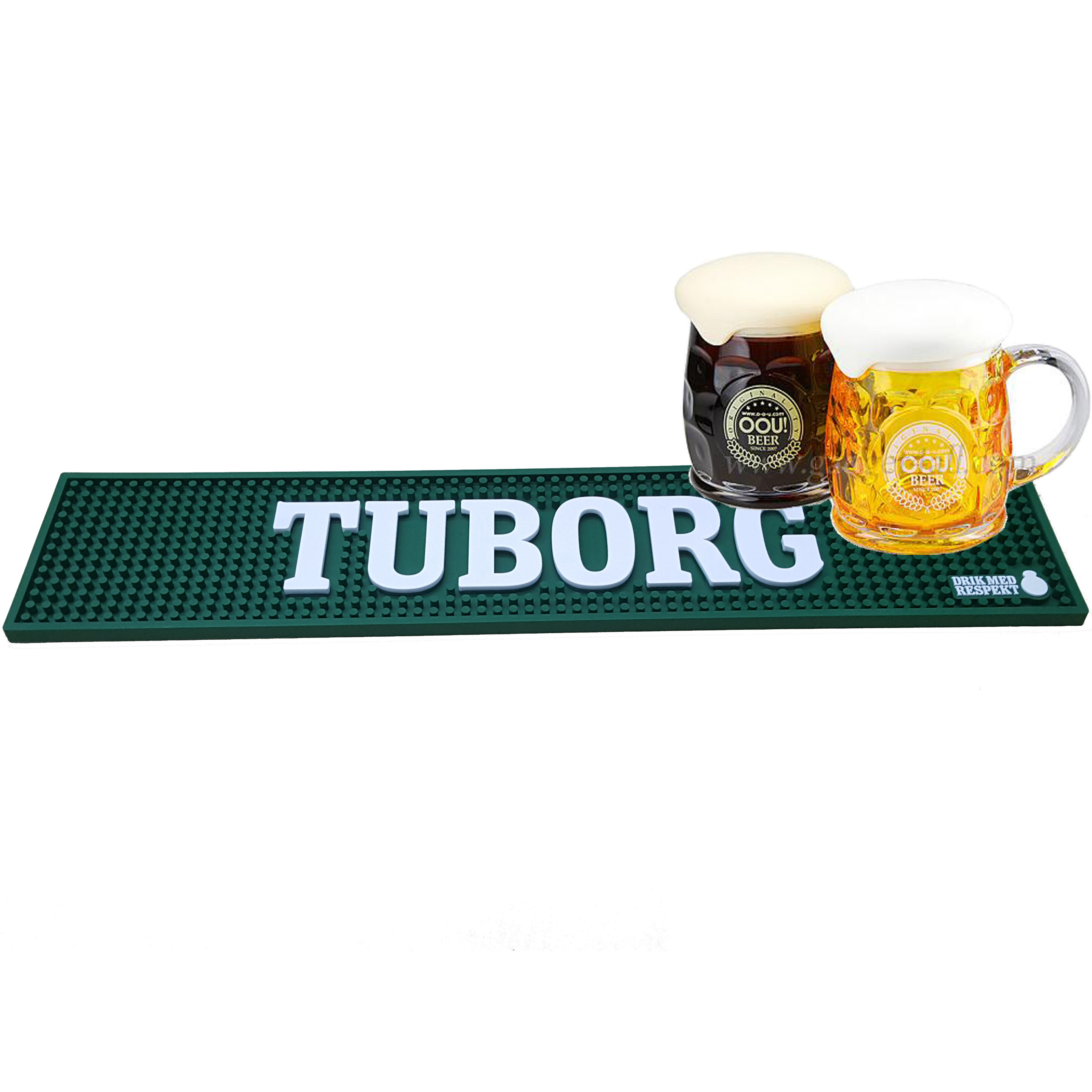 custom embossed logo promotion gift soft PVC rubber bar mat Barware accessories counter bar mat  