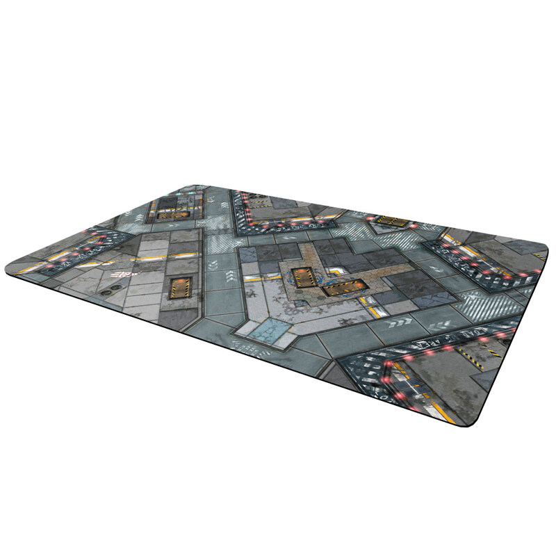 full color printing Playmat 4x2 feet standard neoprene battlefield street map Game playmat  