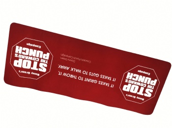 borderless natural rubber bar runner non slip felt top custom printing gift bar mat