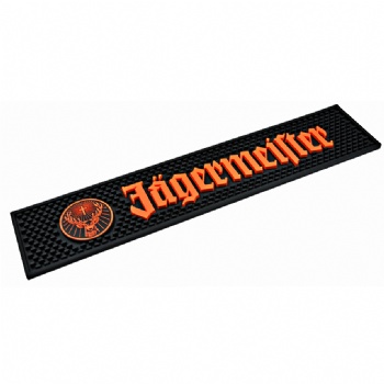 Custom Branded Silicone Rubber Beer Bar Mat Eco Water proof PVC Drinking Bar rail mat silicone bar mat srip spill bar mat