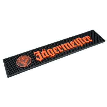 Custom Branded Silicone Rubber Beer Bar Mat Eco Water proof PVC Drinking Bar rail mat silicone bar mat srip spill bar mat