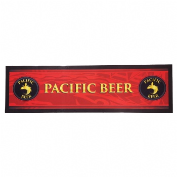 full color sublimation printing nitrile rubber bar runner bar mat liquid absorbent felt beer bar mat
