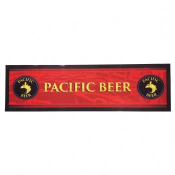 full color sublimation printing nitrile rubber bar runner bar mat liquid absorbent felt beer bar mat