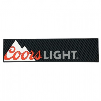 OEM brand logo PVC Rubber Beer Bar Mat Eco Water proof PVC Drinking Bar rail mat silicone bar mat srip spill bar mat
