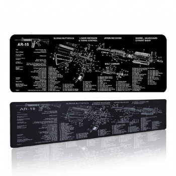 Wholesale Professional gun design gun clean mat rubber mouse pad desk keyboard pad gun mat