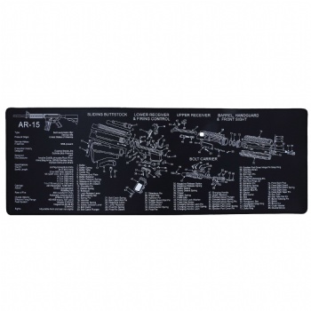 Wholesale Professional gun design gun clean mat rubber mouse pad desk keyboard pad gun mat