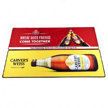 natural rubber bar runner foamed natural rubber bar runner promotion gift beer mats