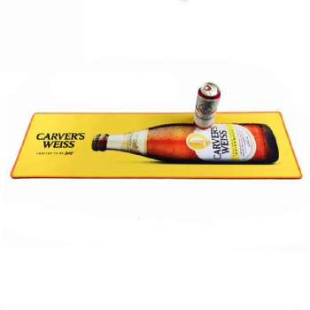 natural rubber bar runner foamed natural rubber bar runner promotion gift beer mats