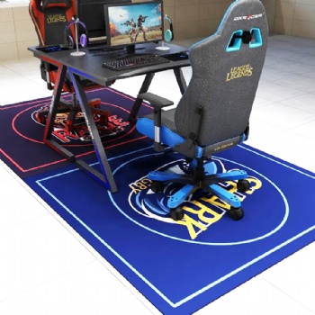 non slip Natural rubber foam gaming floor protecting gaming zone chair mat desk mat