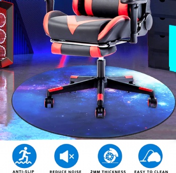 Custom standing E-Sport Gaming Desk Chair rubber Floor Mat Non-slip gaming chair floor carpet