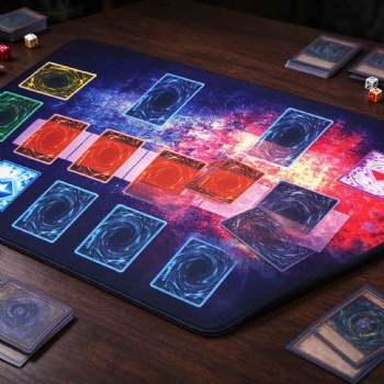 Custom Printed TCG Play Mat, Extended Large Card Game Mat Anti-Scratch Waterproof Neoprene Game Pad for Competitive & Casual Card Gaming