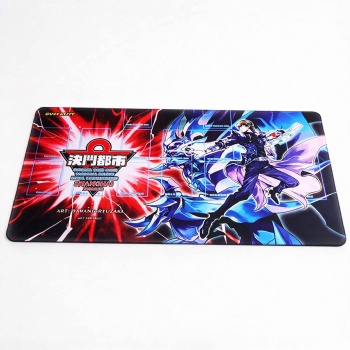Premium TCG Game Mat, Non-Slip Rubber Base Stitched Edge Trading Card Playmat, Smooth Waterproof Tabletop Game Pad for MTG, Pokemon, OPCG