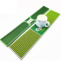 Customized branded logo PVC silicone beer bar mat counter mat carlsberg bar mat