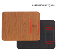 Fast Wireless Charger Mouse Pad Qi Friendly 10W Wireless Charging Mouse Mat Lightweight PU Leather Mouse Pad