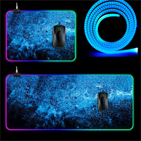 Nice printing glowing LED lighting large size keyboard gaming mat