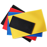 Plain no logo non slip eco-friendly PVC plastic bar mat rail mat PVC bar mat