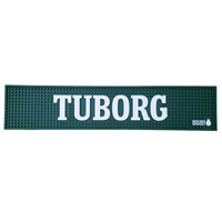 custom embossed logo promotion gift soft PVC rubber bar mat Barware accessories counter bar mat