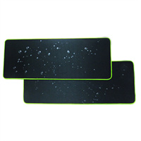 extended large size non slip natural rubber base black color no logo gaming mouse mat