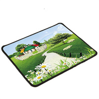 natural rubber non slip custom full color printing office daily use mouse pad