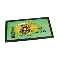 non slip water absorbent custom sublimation printing nitrile promotion gift rubber bar mat